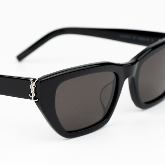 NEW Saint Laurent SLM127/F 001 Black Cat Eye Women Sunglasses main image 5